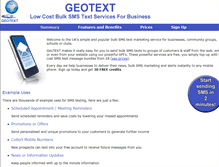 Tablet Screenshot of geotext.co.uk